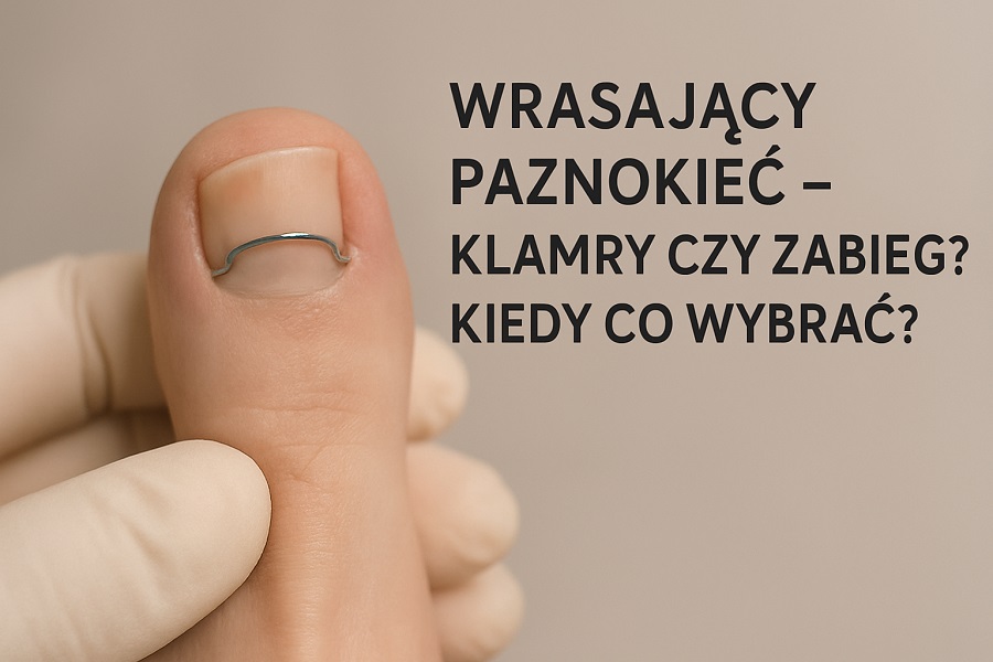 Wrastający paznokieć – klamry czy zabieg? Kiedy co wybrać?