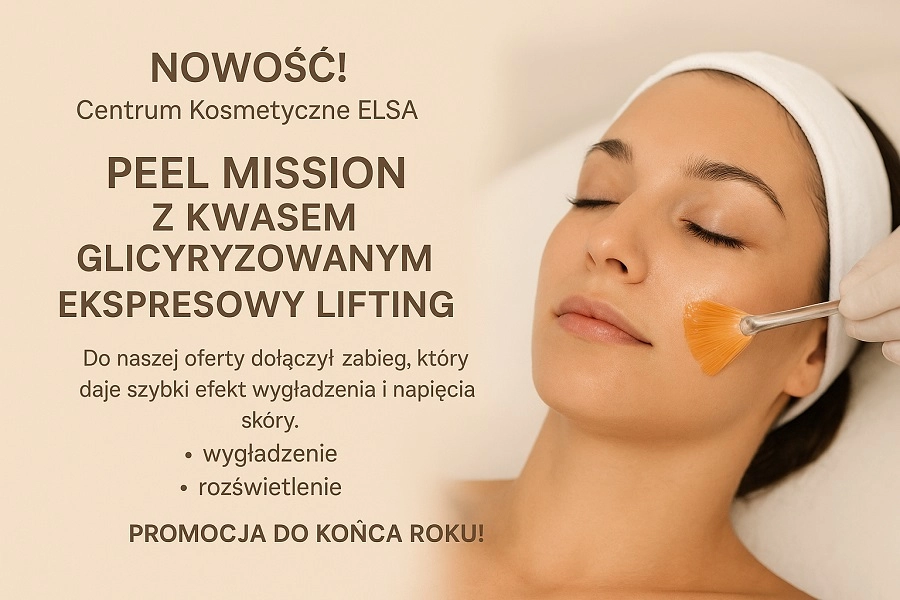 Ekspresowy Lifting Peel Mission – nowość w Centrum Kosmetyczne ELSA