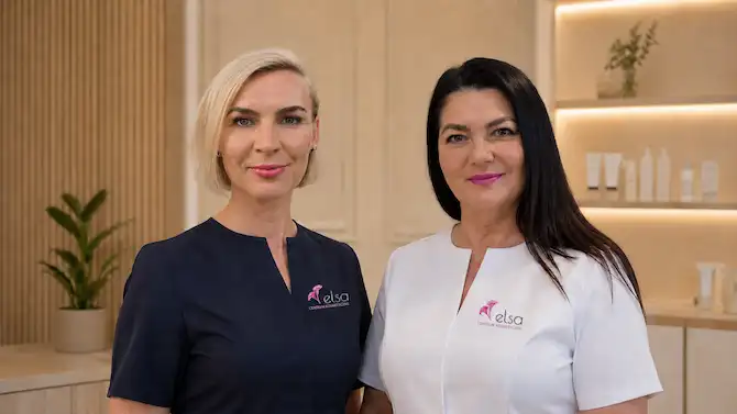 Zespół Centrum Kosmetycznego ELSA w salonie kosmetycznym w Rzeszowie